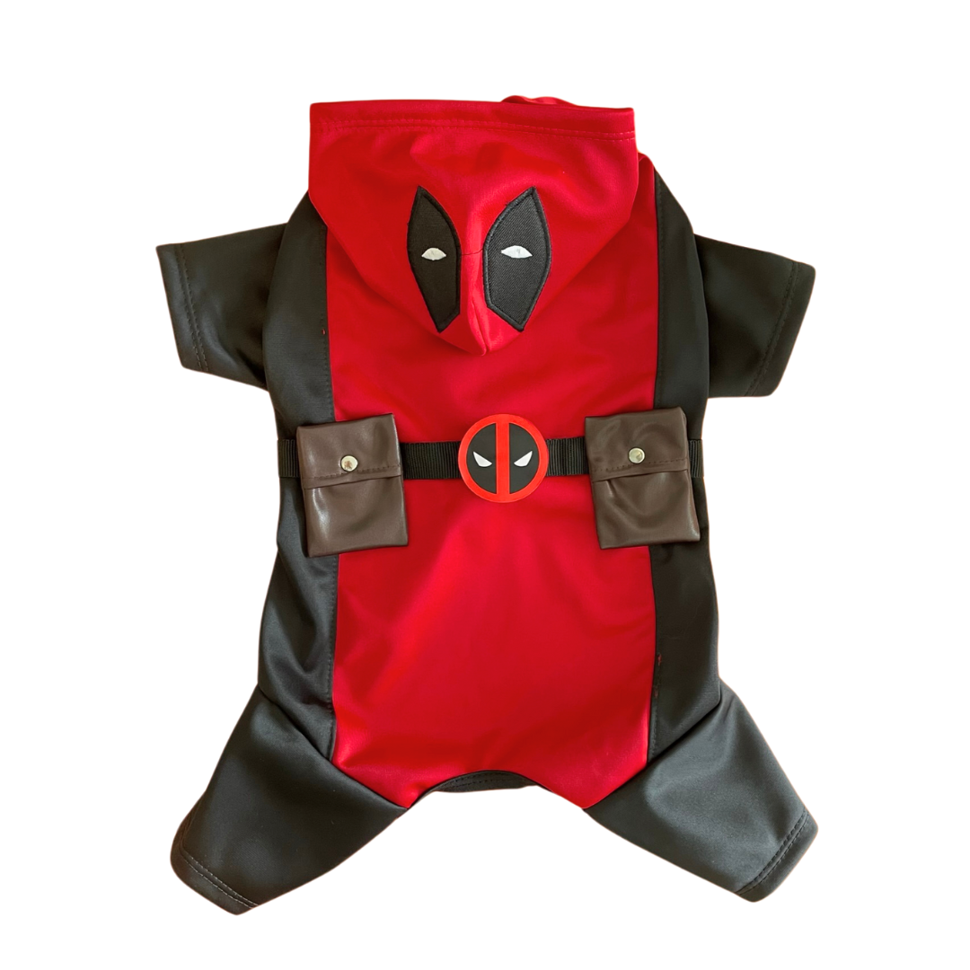 disfraz Dead Pool Dog para mascotas