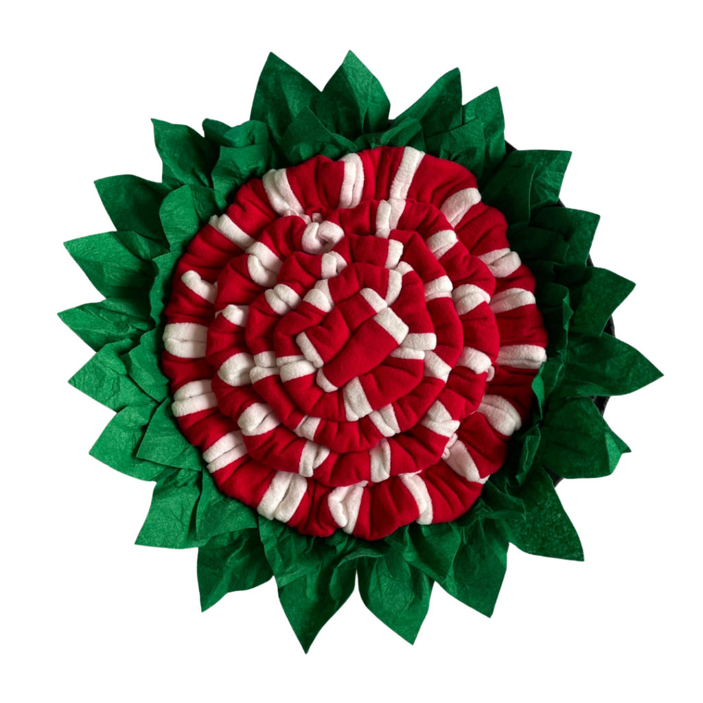 Alfombra Interactiva para Olfatear para Mascotas Flor Roja 55X55CM