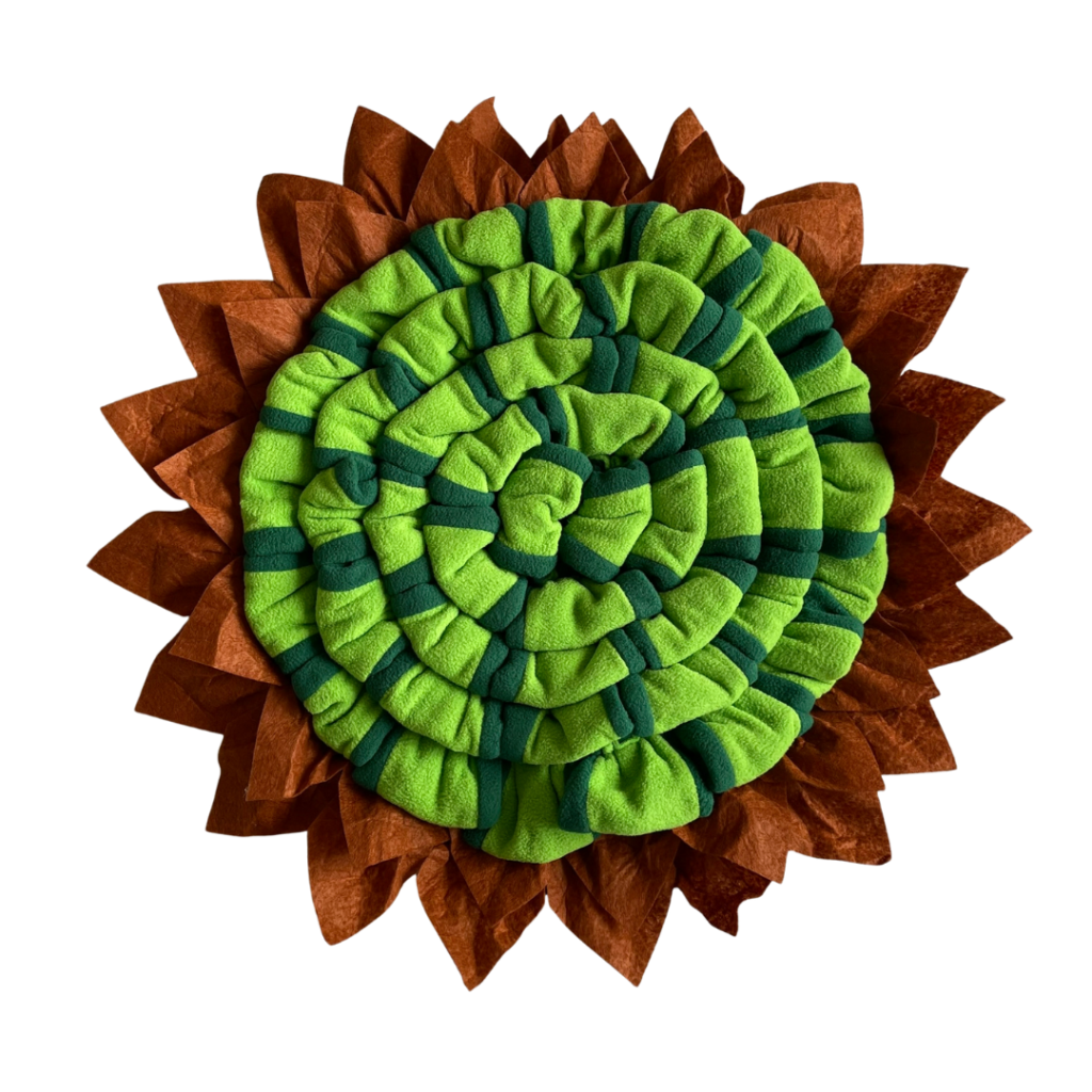 Alfombra Interactiva para Olfatear para Mascotas Flor Verde 55X55CM