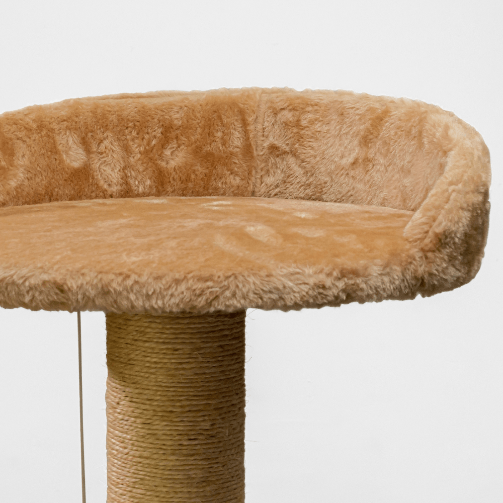 Claws Paws Casa y Rascador Beige Extra Grande para Gatos