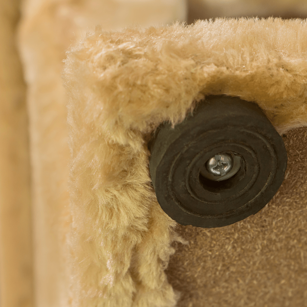 Claws Paws Casa y Rascador Beige Extra Grande para Gatos