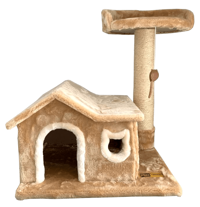 Casa y Rascador para Gatos