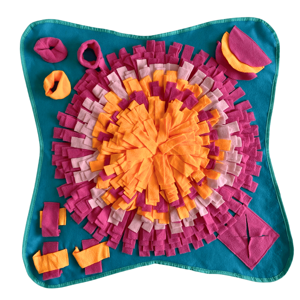 Alfombra Interactiva para Olfatear para Mascotas morada 70X70CM