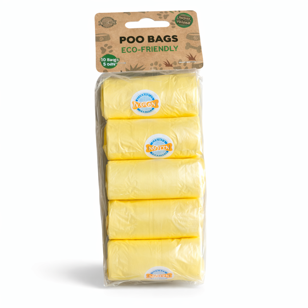 Pack 10 rollos bolsas biodegradables para mascotas