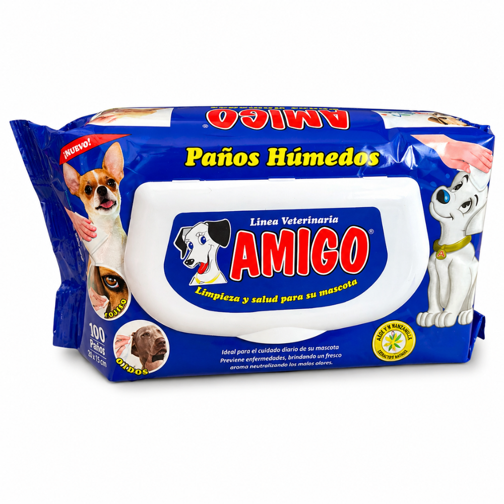 Toallas húmedas para mascotas 100 und