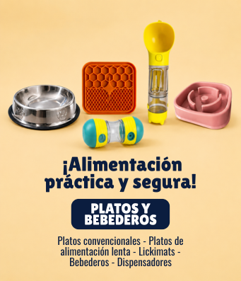 Banner Platos y Bebederos Mascotas