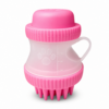 Cepillo Masajeador de Baño para Mascotas Rosa