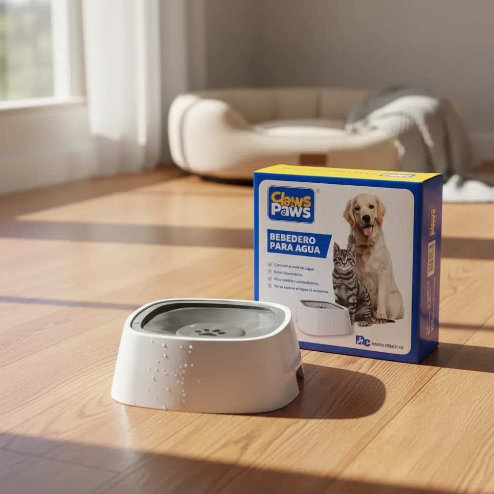 bebedero con control de agua para mascotas