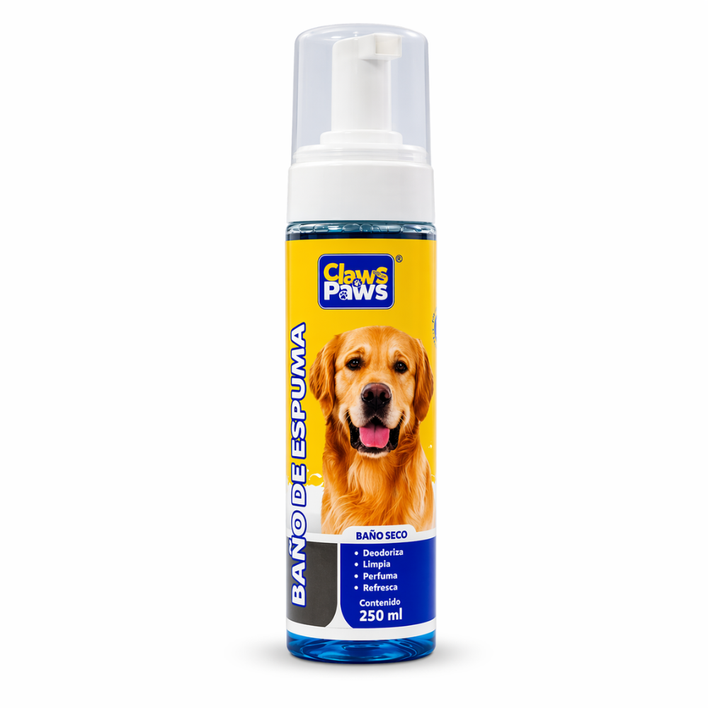 Claws & Paws Shampoo de Baño en Seco para Perros 250ML Shampoo en seco para perros 250 ml