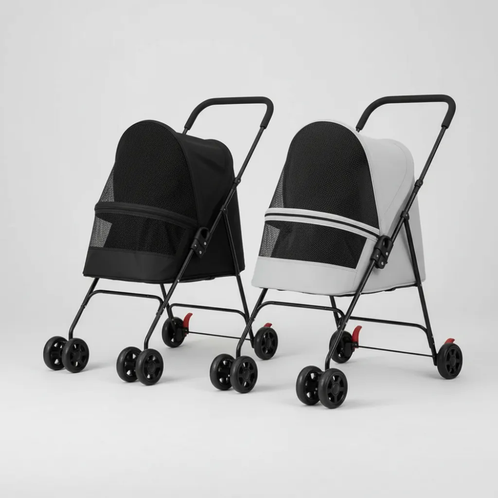 coche plegable 4 ruedas para mascotas