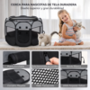 Corral de Malla Plegable Negro para Mascotas Talla L (2)