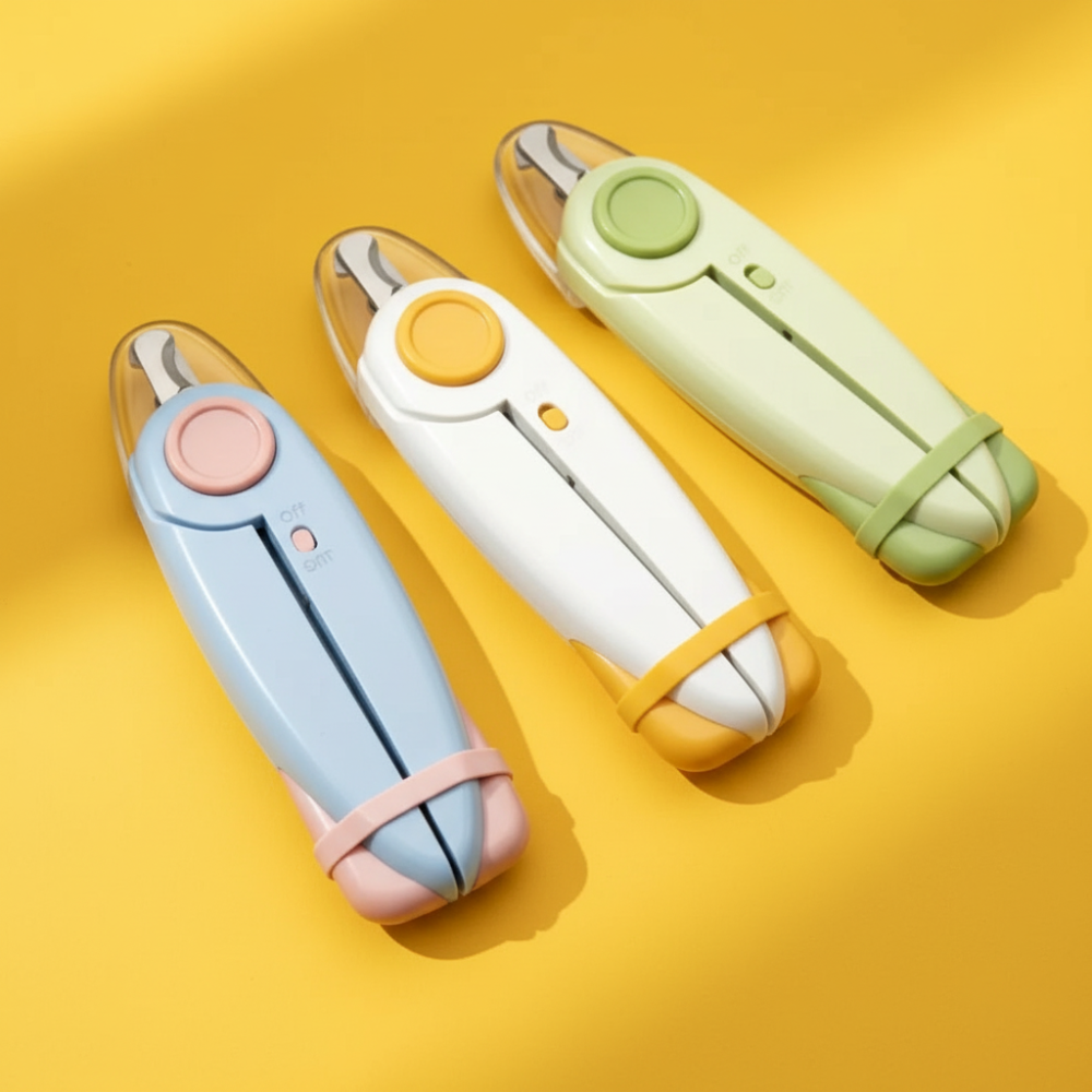 cortaúñas con linterna LED para mascotas