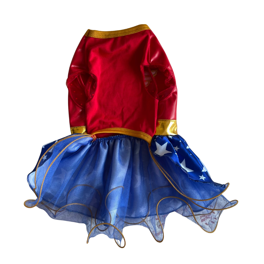 Disfraz Mujer Maravilla para Mascotas - Imagen 3