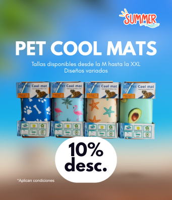 banner secundario promocional pet cool mats mascotas