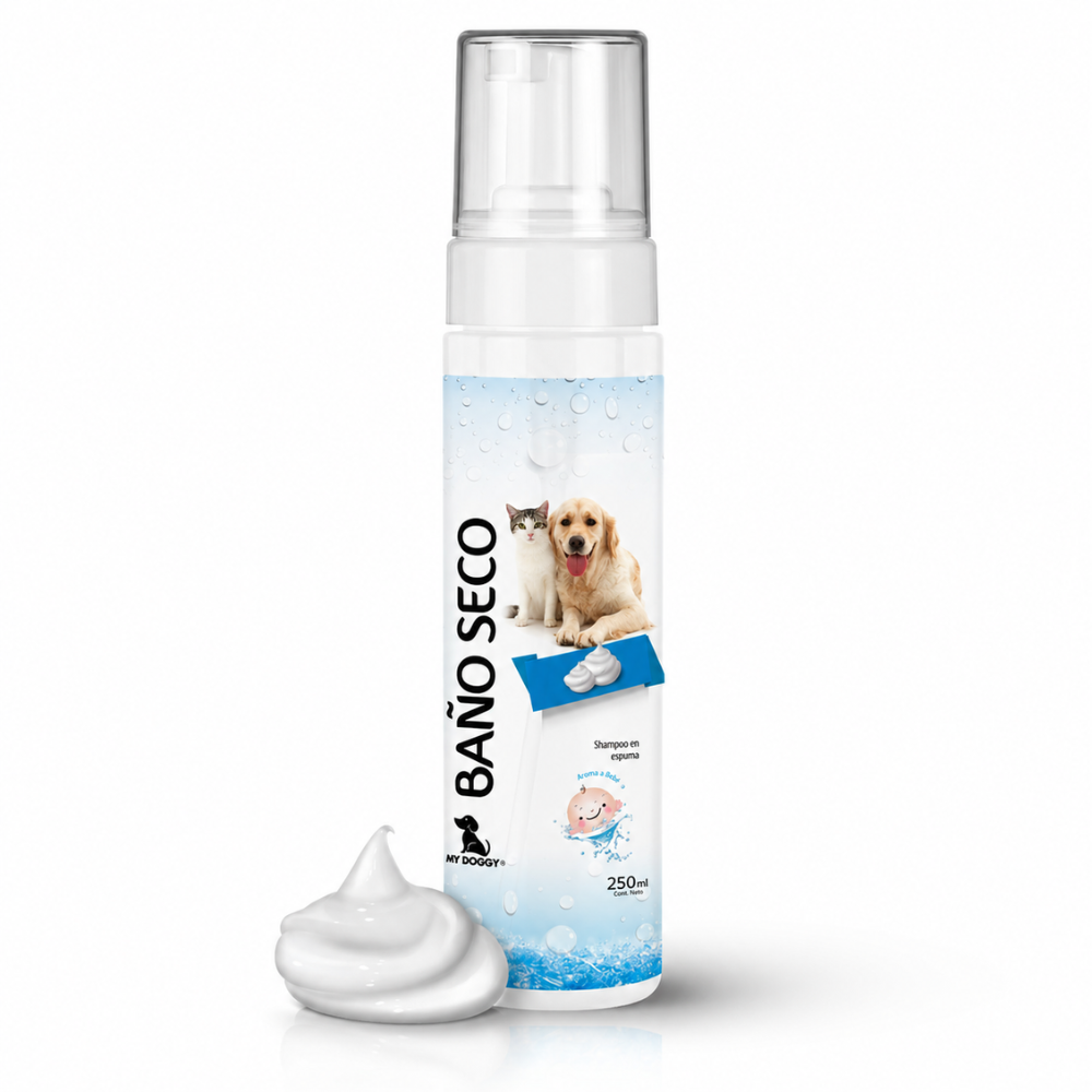 Shampoo en seco mascotas aroma bebé 250 ml