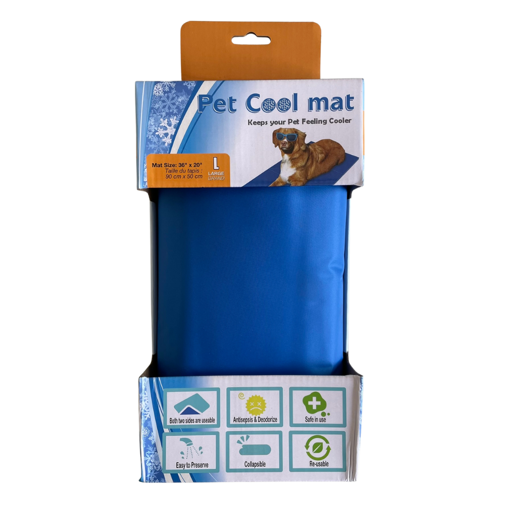 pet cool mat celeste para mascotas