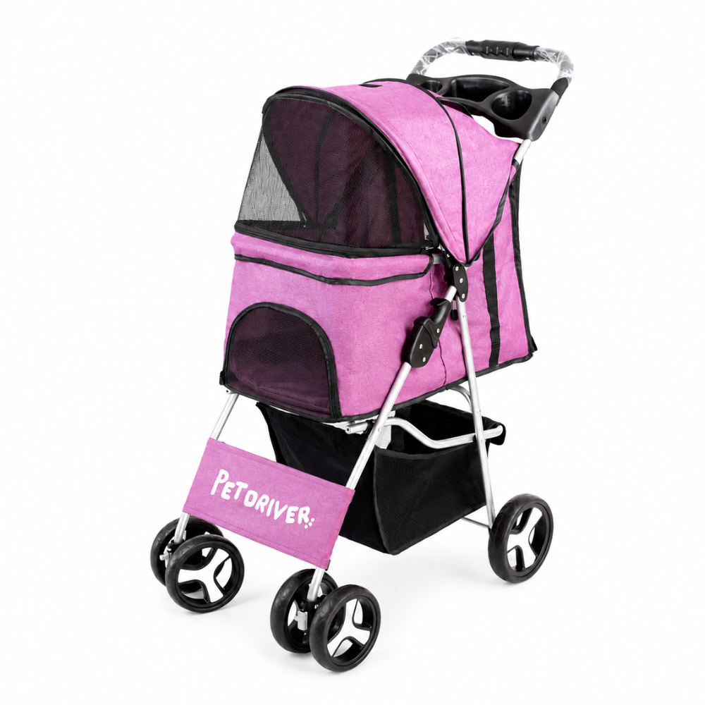 Pet Driver Coche 4 Ruedas Para Mascotas Morado