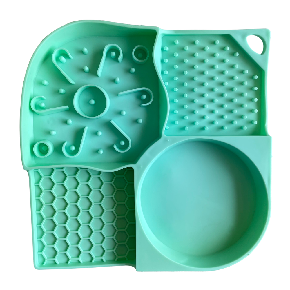 plato de silicona para lamer comida