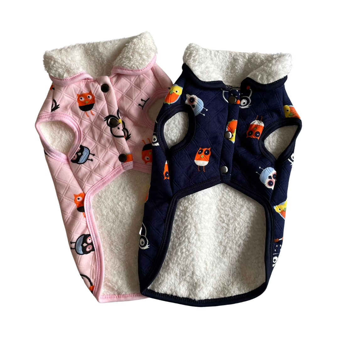 casaca carnero blanco para mascotas