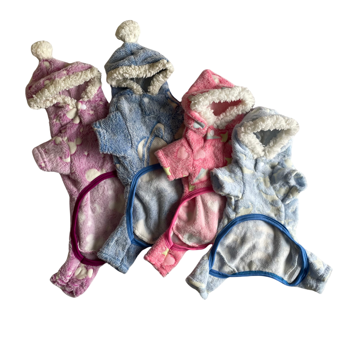 pijama de felpa para mascotas