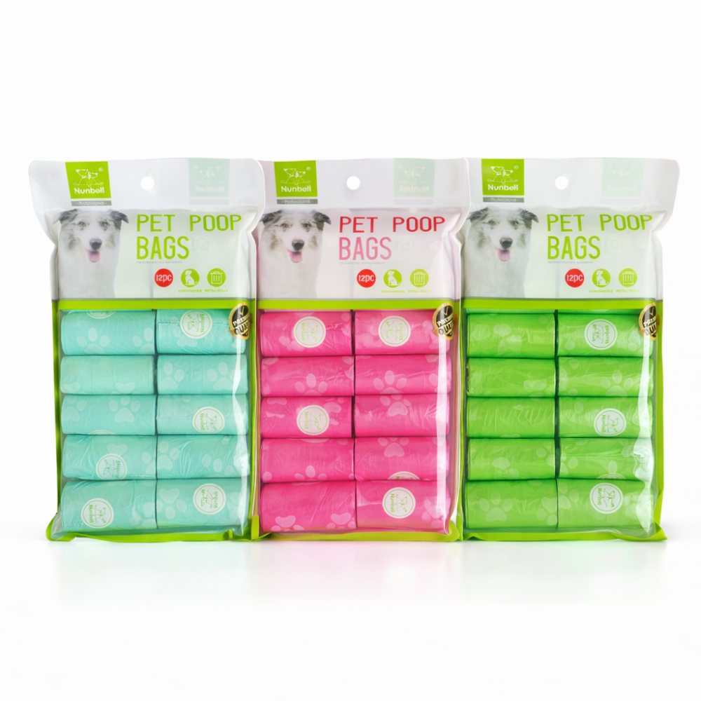 Numbell pack 12 rollos bolsas sanitarias para mascotas