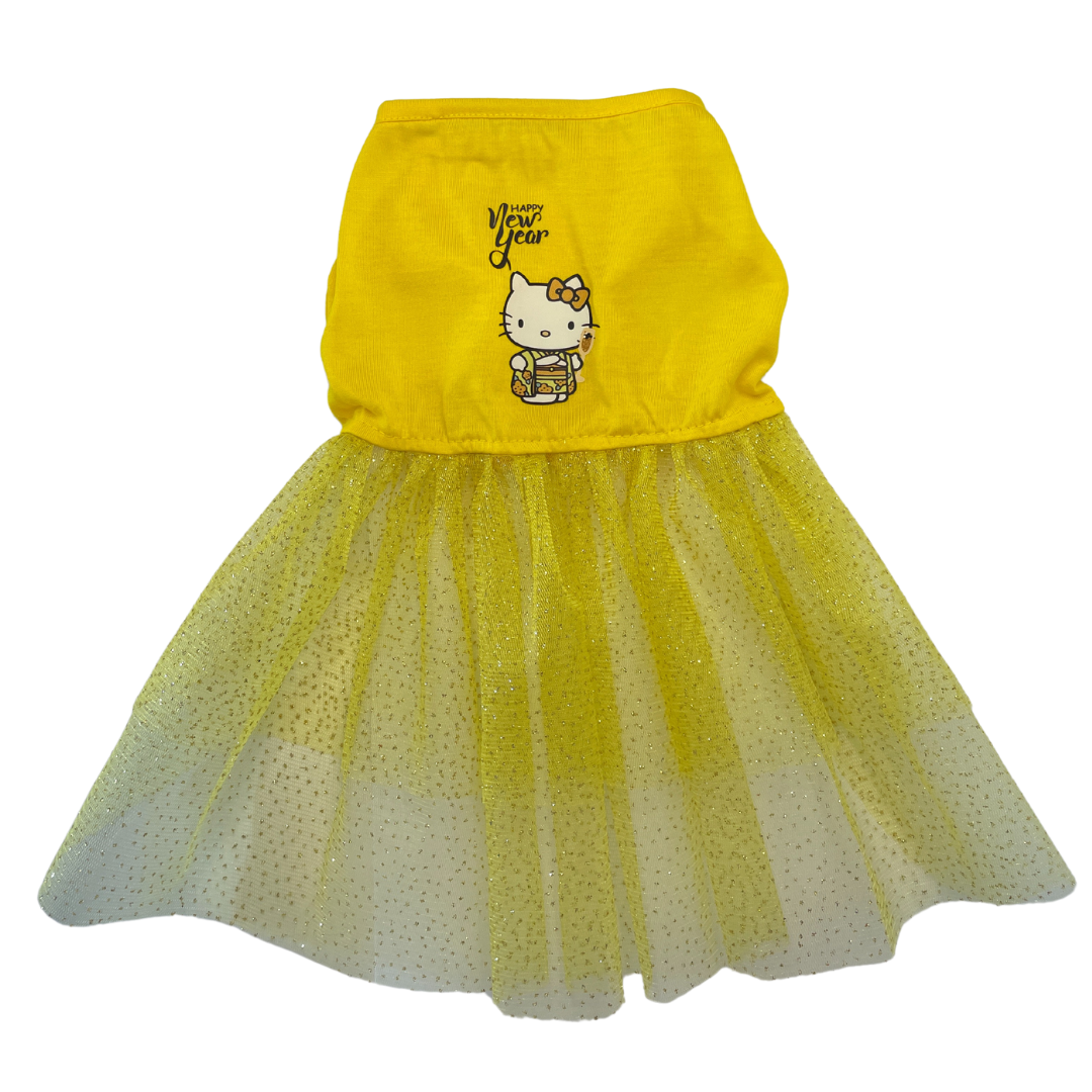 polivestido de año nuevo para mascotas