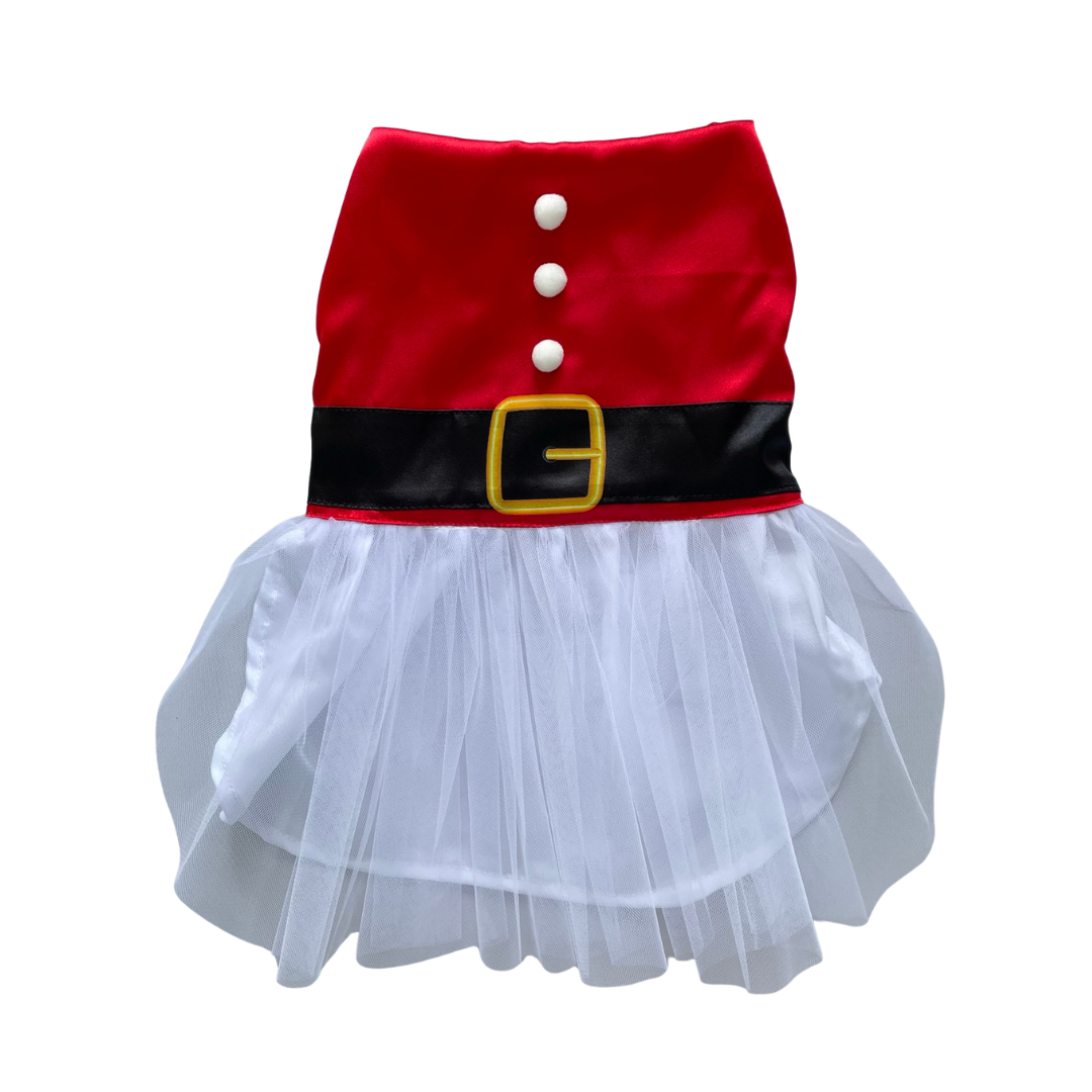 vestido de navidad satín para mascotas