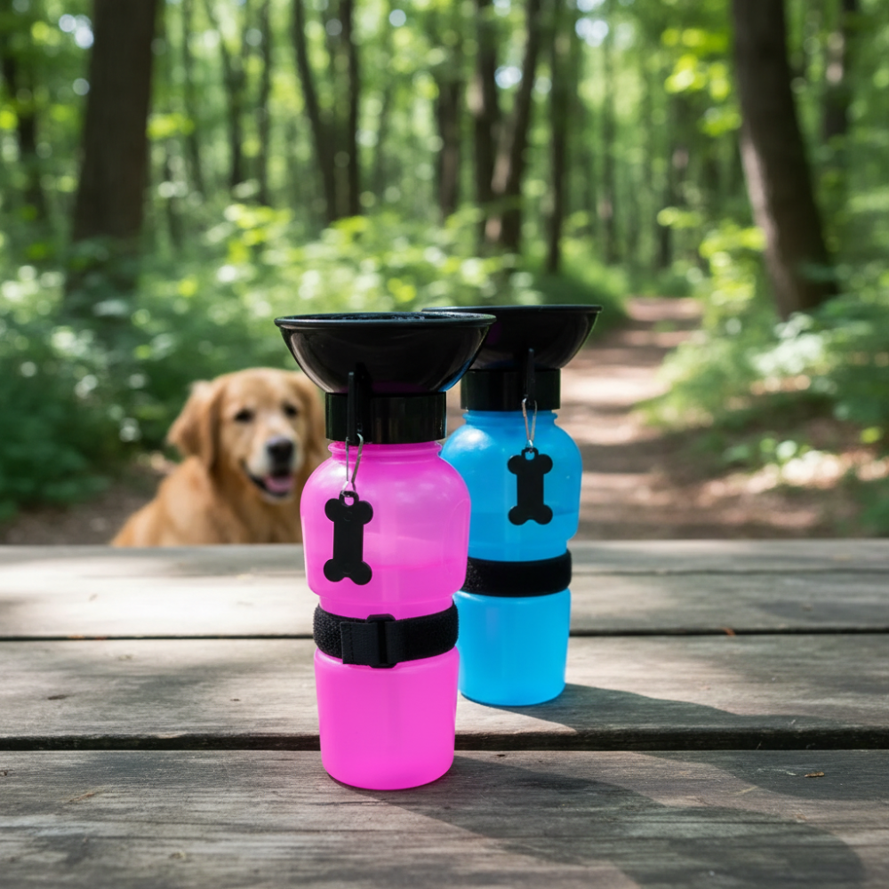 tomatodo con bebedero para perros