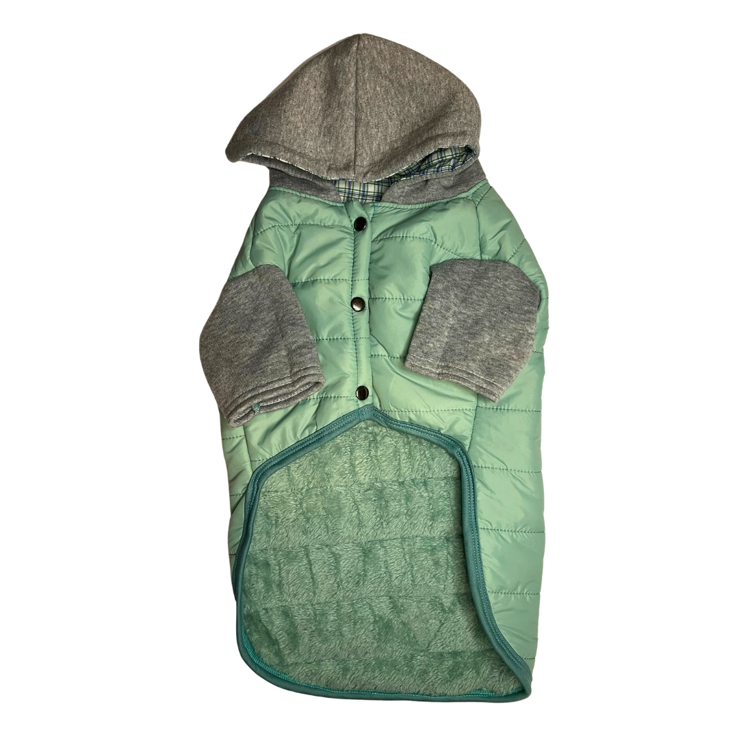 casaca impermeable celeste para perros