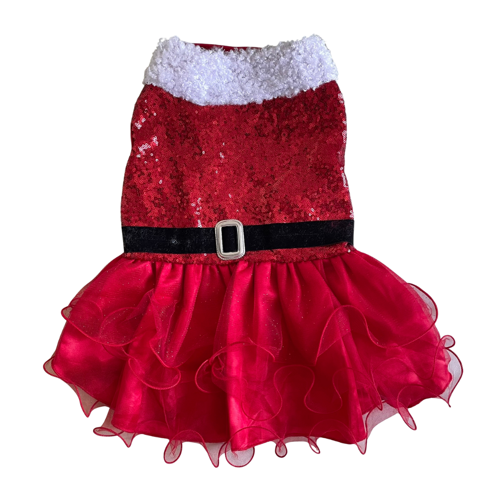 vestido navidad lentejuelas para perros