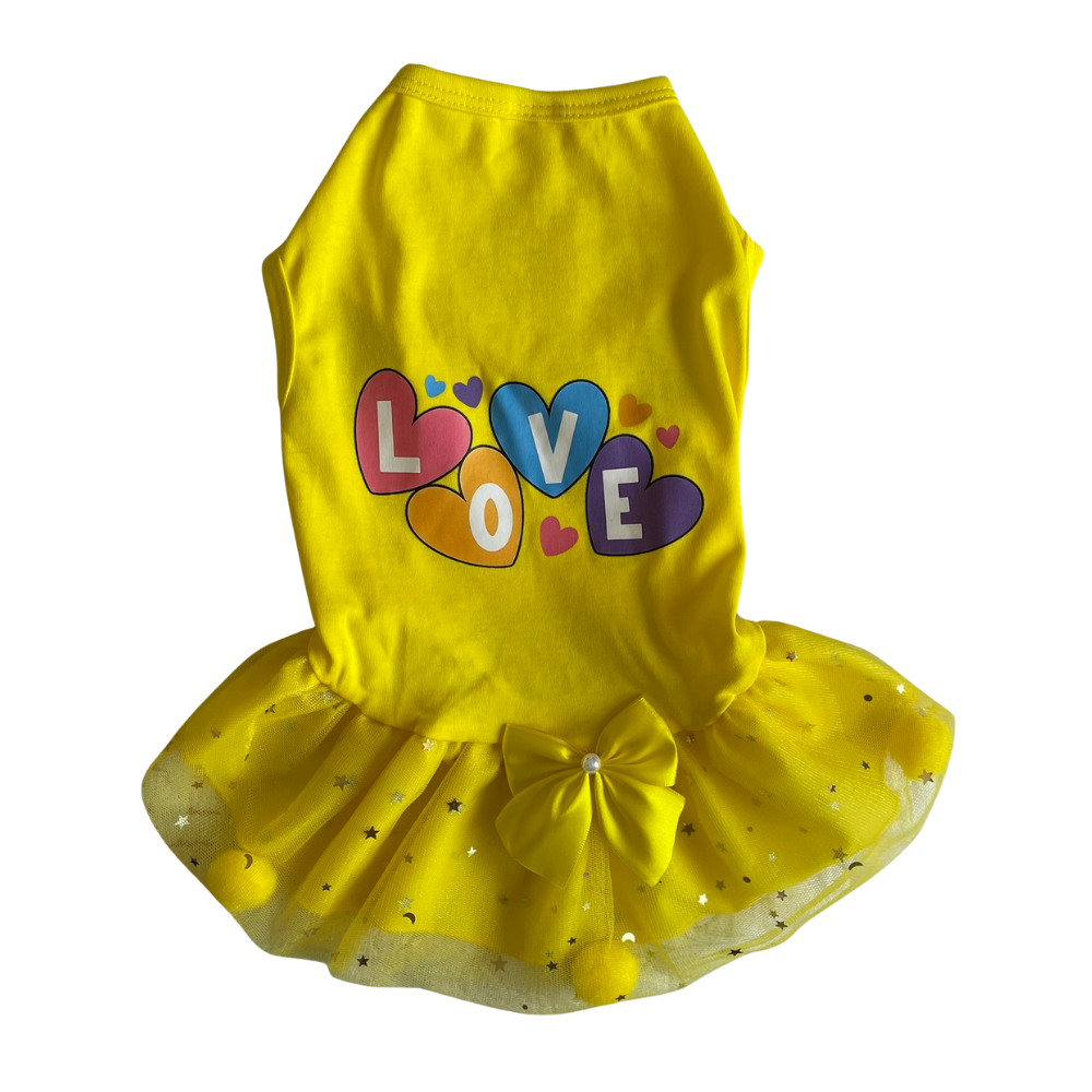 Vestido Tul Año Nuevo para Mascotas